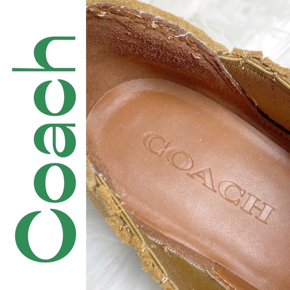 Coach Devin Tan Suede Ankle Booties Block Heel Chelsea Western, Women's Size 8 - Picture 4 of 14